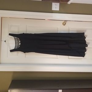 Black High-low junior dress